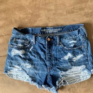 American Eagle Hi-rise Festival Jean Shorts